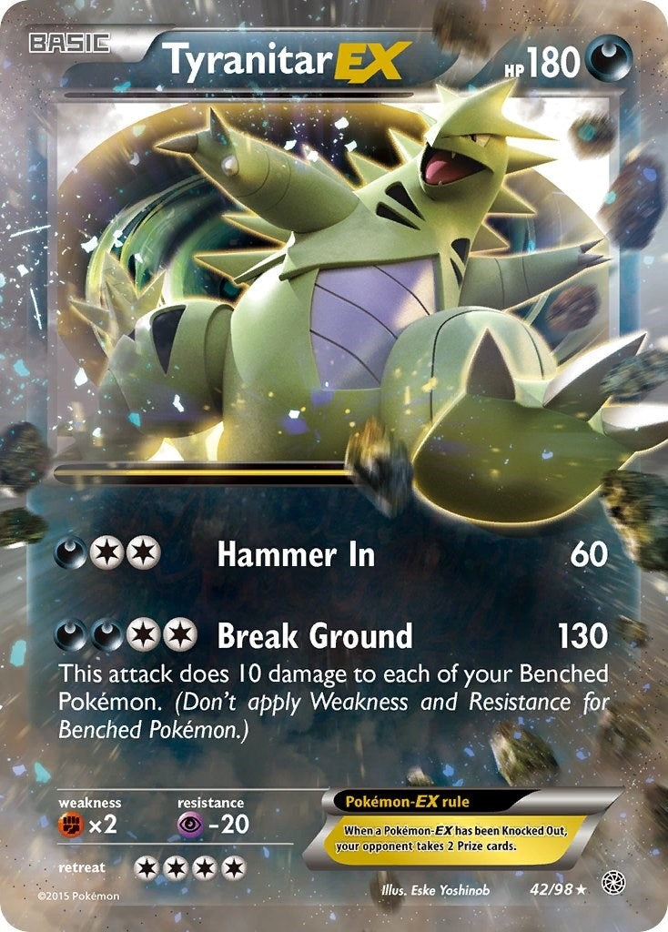 Tyranitar EX (42/98) (XY - Ancient Origins)