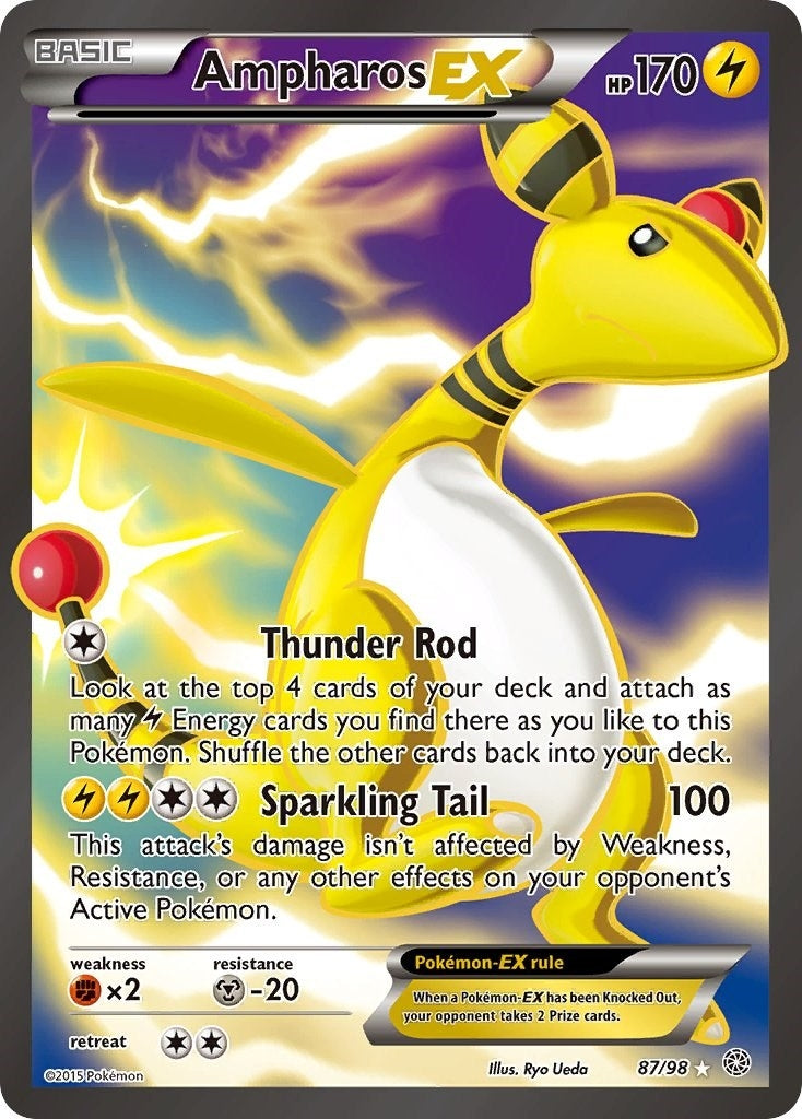 Ampharos EX (87 Full Art) (87/98) (XY - Ancient Origins)