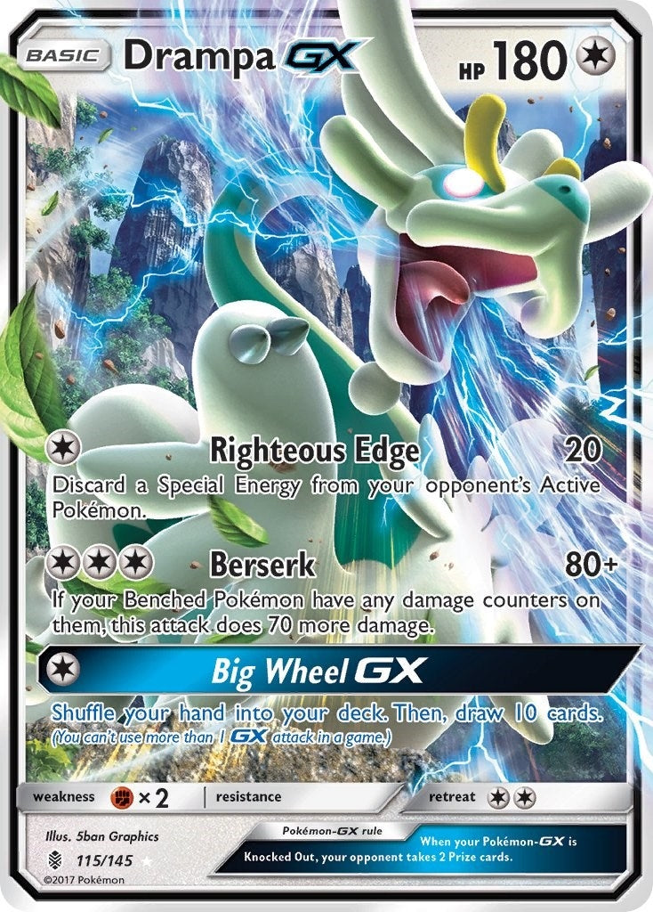 Image for Drampa GX (115/145) (SM - Guardians Rising) (SM02) - Pokemon