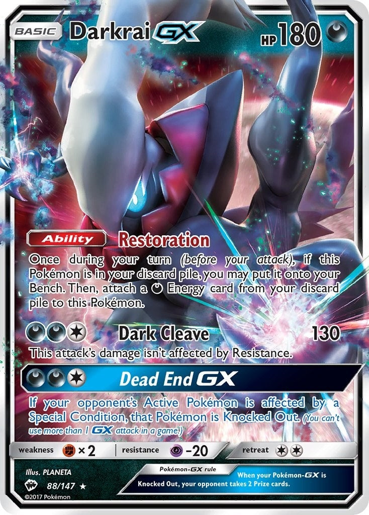 Darkrai GX (88/147) (SM - Burning Shadows)