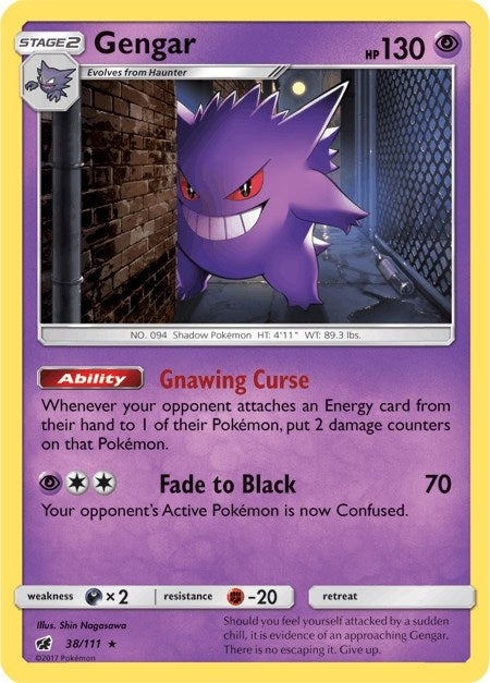 Gengar (38/111) (SM - Crimson Invasion)