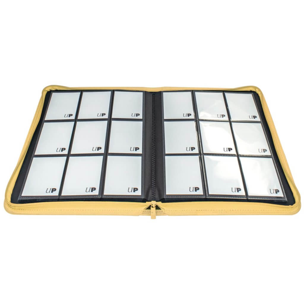 ULTRA PRO Binder - Vivid 9-Pocket Zippered Pro-Binder: Yellow