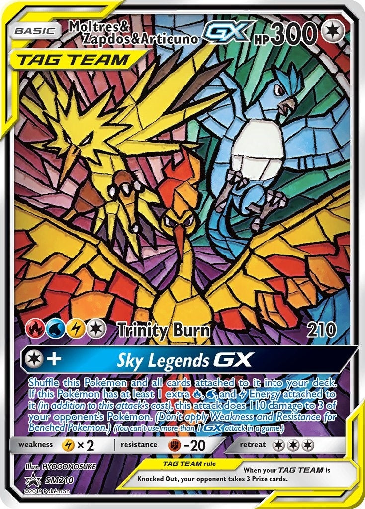 Moltres & Zapdos & Articuno GX (SM210) (SM Promos)