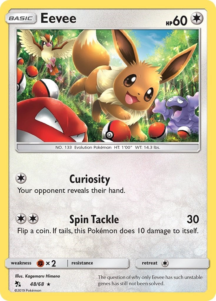 Image for Eevee (48) (48/68) (Hidden Fates) (HIF) - Pokemon