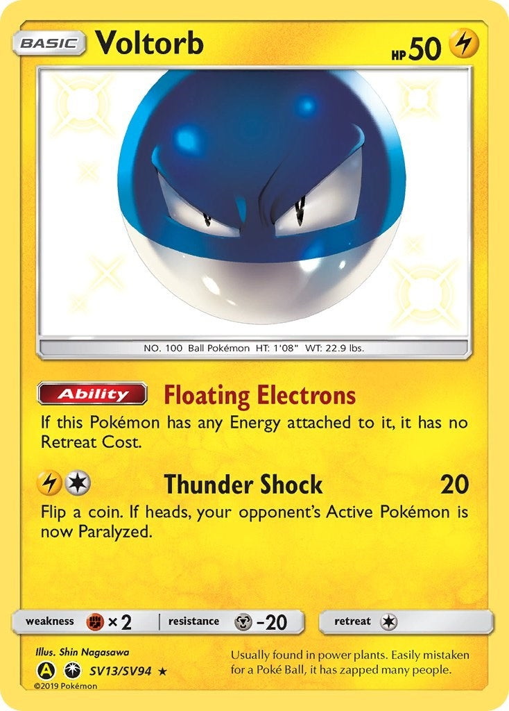 Image for Voltorb (SV13/SV94) (Hidden Fates: Shiny Vault) (HIF:SV) - Pokemon