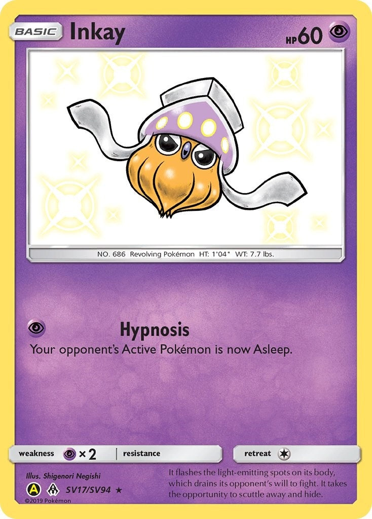 Image for Inkay (SV17/SV94) (Hidden Fates: Shiny Vault) (HIF:SV) - Pokemon