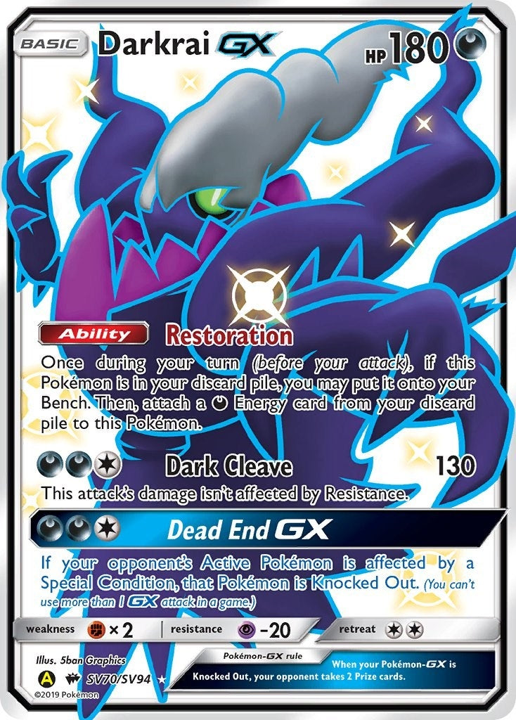 Darkrai GX (SV70/SV94) (Hidden Fates: Shiny Vault)