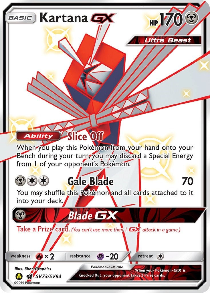 Image for Kartana GX (SV73/SV94) (Hidden Fates: Shiny Vault) (HIF:SV) - Pokemon