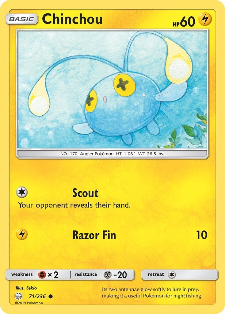 Image for Chinchou (71/236) (SM - Cosmic Eclipse) (SM12) - Pokemon