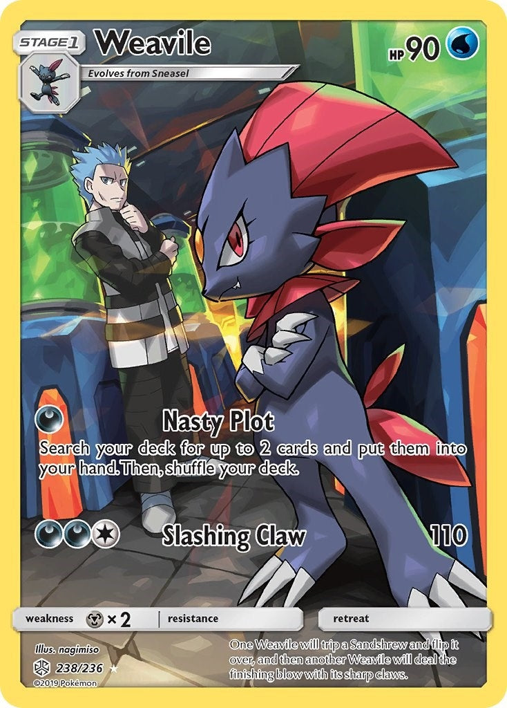 Image for Weavile (Secret) (238/236) (SM - Cosmic Eclipse) (SM12) - Pokemon