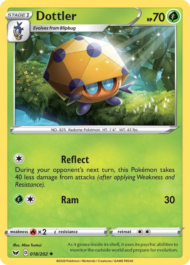 Image for Dottler (018/202) (SWSH01: Sword & Shield Base Set) (SWSH01) - Pokemon