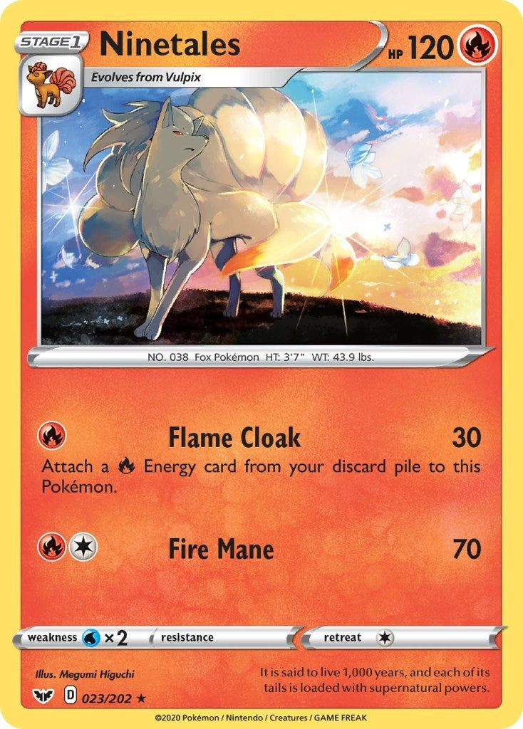 Image for Ninetales (023/202) (SWSH01: Sword & Shield Base Set) (SWSH01) - Pokemon