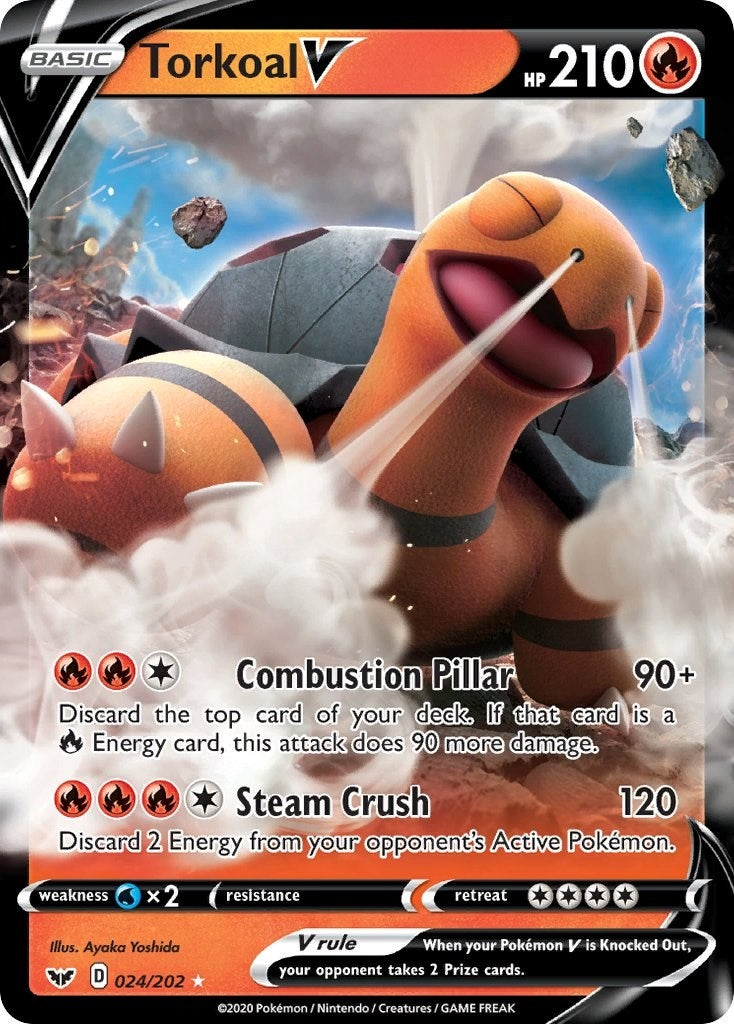 Image for Torkoal V (024/202) (SWSH01: Sword & Shield Base Set) (SWSH01) - Pokemon