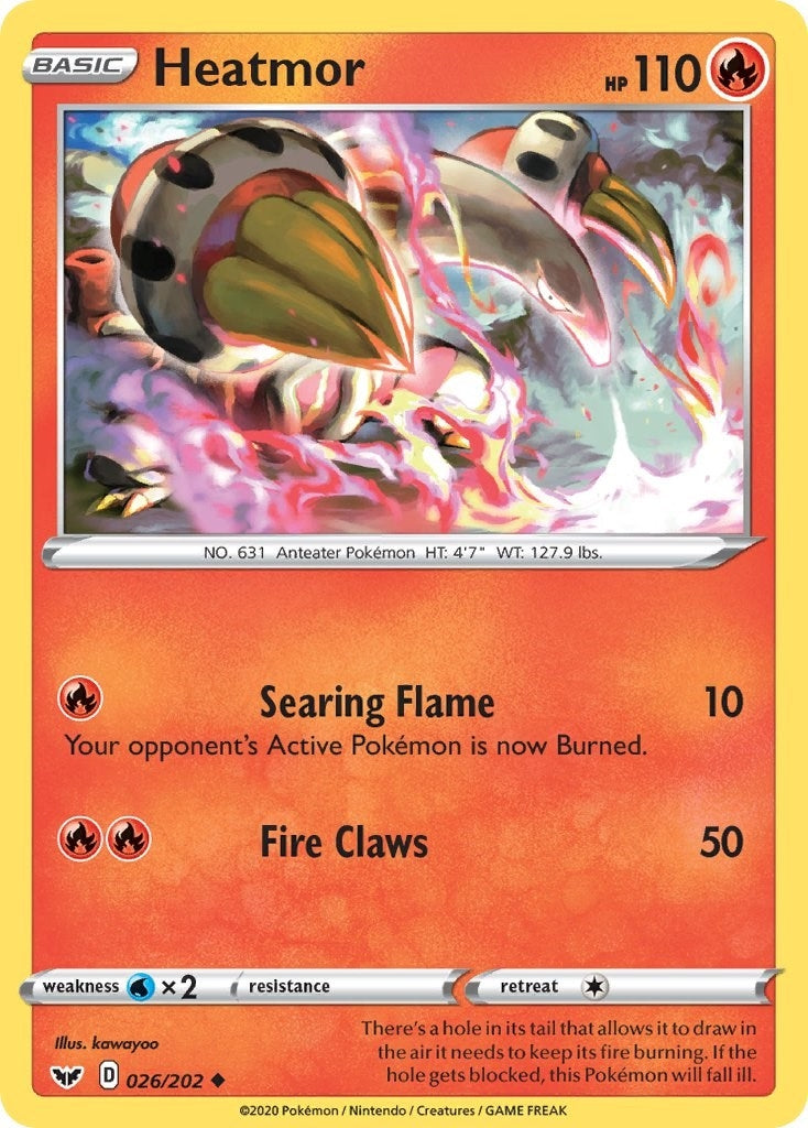 Image for Heatmor (026/202) (SWSH01: Sword & Shield Base Set) (SWSH01) - Pokemon