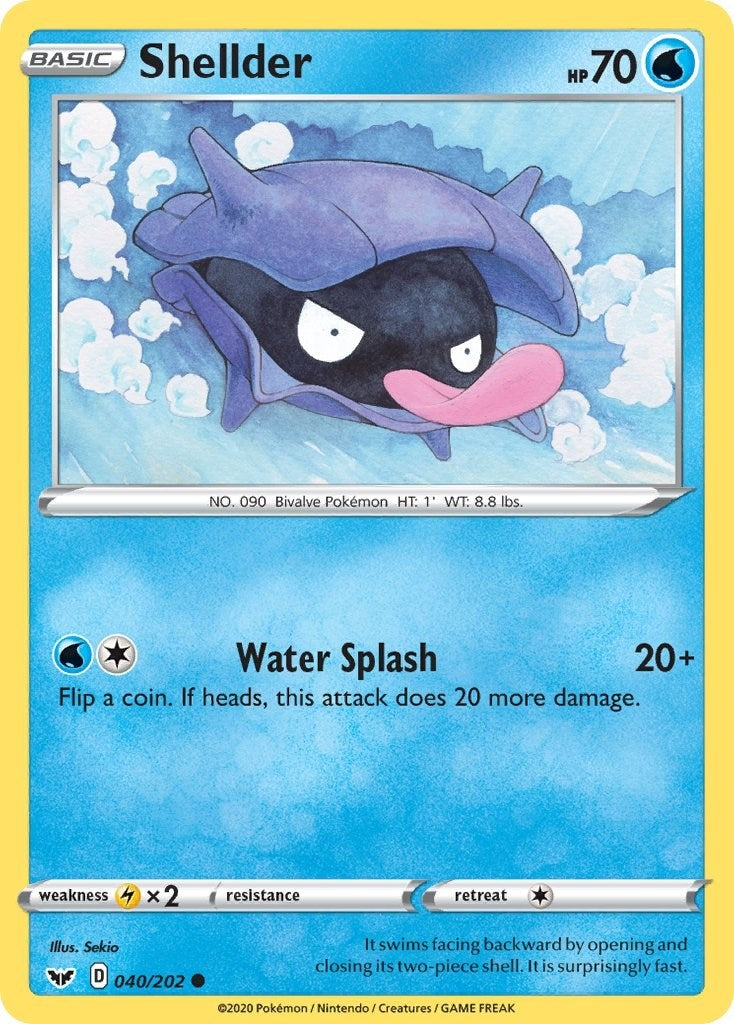 Image for Shellder (040/202) (SWSH01: Sword & Shield Base Set) (SWSH01) - Pokemon