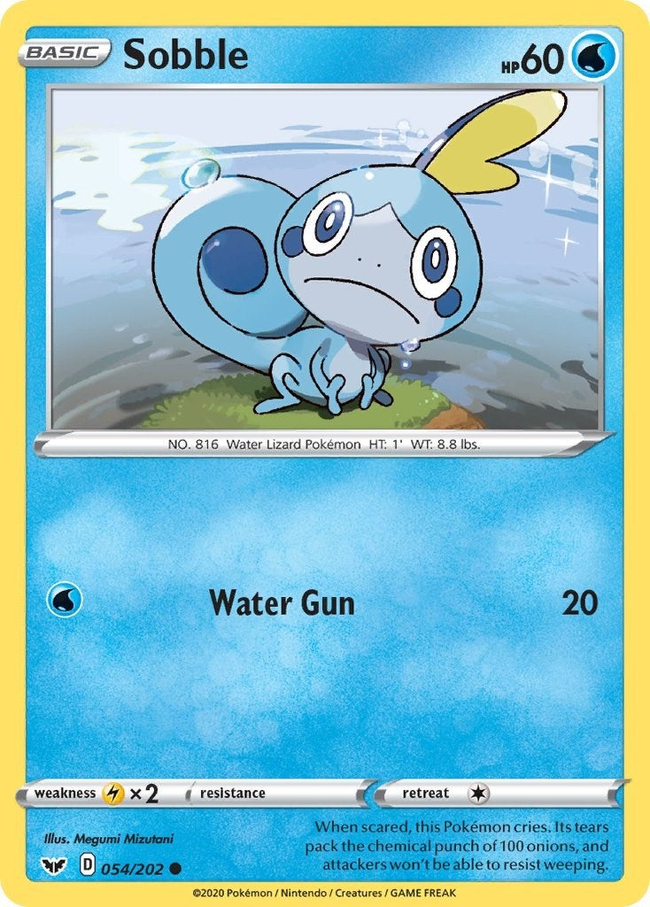 Image for Sobble (054) (054/202) (SWSH01: Sword & Shield Base Set) (SWSH01) - Pokemon