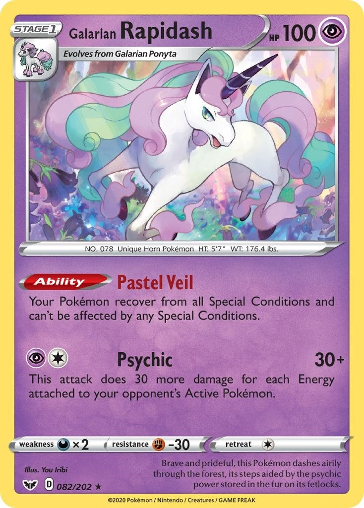 Image for Galarian Rapidash (082/202) (SWSH01: Sword & Shield Base Set) (SWSH01) - Pokemon