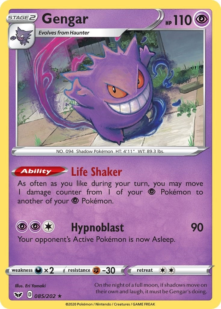 Image for Gengar (085/202) (SWSH01: Sword & Shield Base Set) (SWSH01) - Pokemon