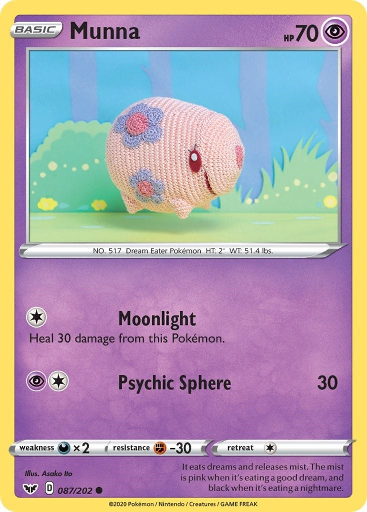 Image for Munna (087/202) (SWSH01: Sword & Shield Base Set) (SWSH01) - Pokemon