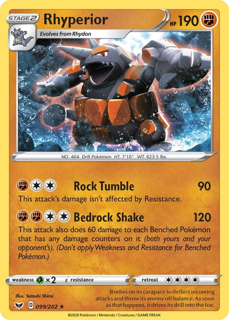 Image for Rhyperior (099/202) (SWSH01: Sword & Shield Base Set) (SWSH01) - Pokemon