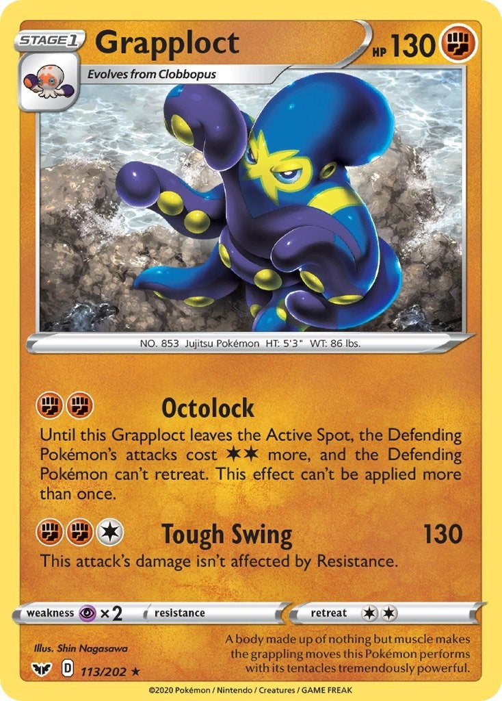 Image for Grapploct (113/202) (SWSH01: Sword & Shield Base Set) (SWSH01) - Pokemon