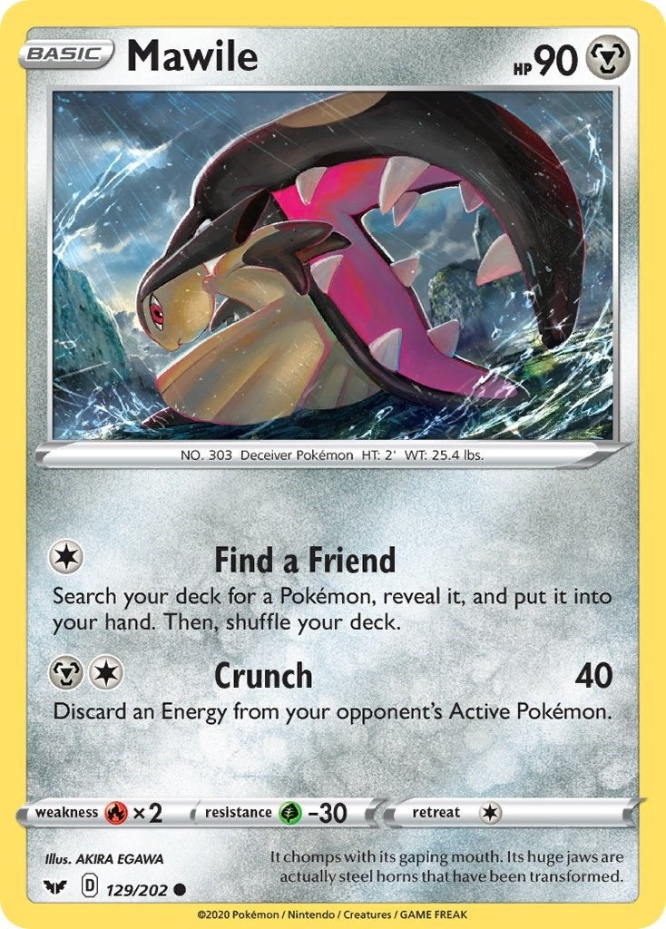 Image for Mawile (129/202) (SWSH01: Sword & Shield Base Set) (SWSH01) - Pokemon