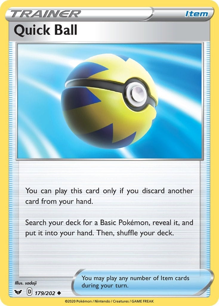 Image for Quick Ball (179/202) (SWSH01: Sword & Shield Base Set) (SWSH01) - Pokemon