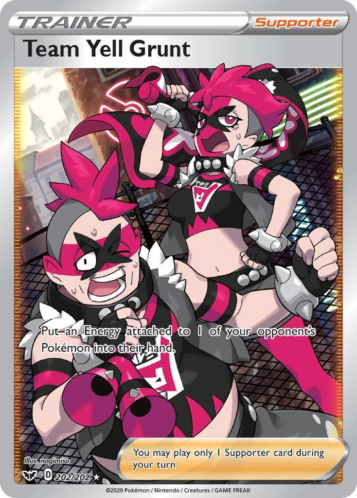 Image for Team Yell Grunt (Full Art) (202/202) (SWSH01: Sword & Shield Base Set) (SWSH01) - Pokemon