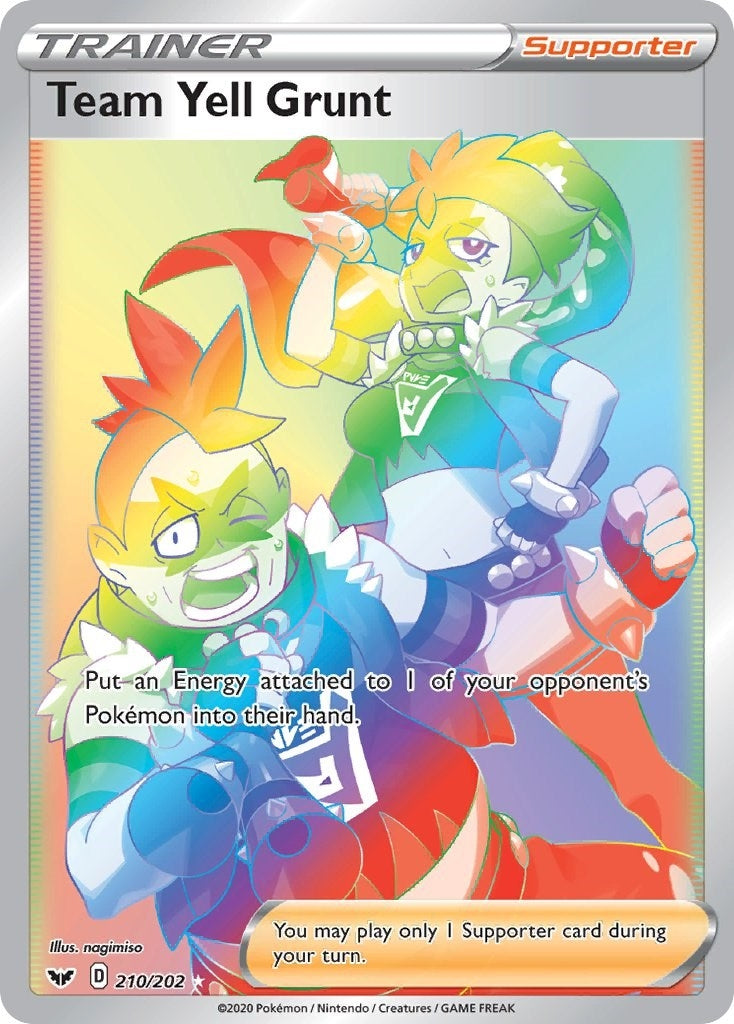 Image for Team Yell Grunt (Secret) (210/202) (SWSH01: Sword & Shield Base Set) (SWSH01) - Pokemon
