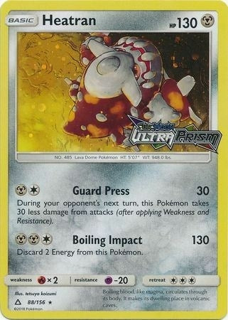 Heatran - 88/156 (Prerelease) (088/156) (Alternate Art Promos)