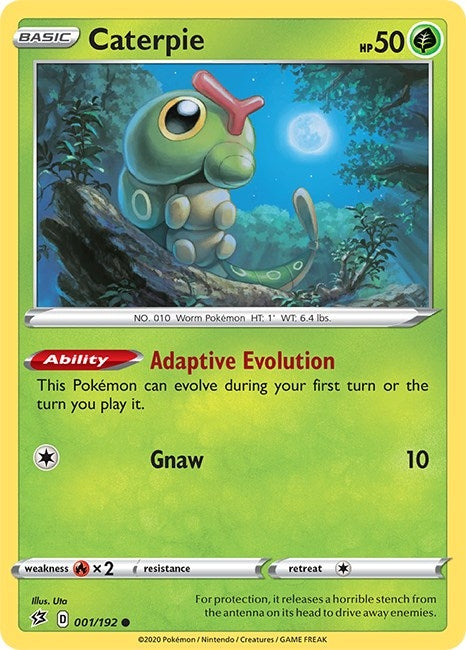 Image for Caterpie (001/192) (SWSH02: Rebel Clash) (SWSH02) - Pokemon