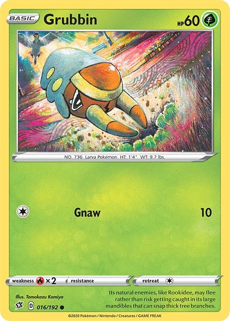 Image for Grubbin (016/192) (SWSH02: Rebel Clash) (SWSH02) - Pokemon