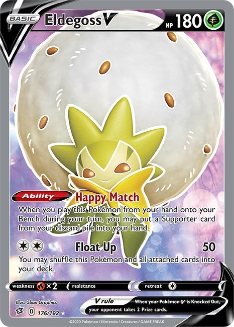 Image for Eldegoss V (Full Art) (176/192) (SWSH02: Rebel Clash) (SWSH02) - Pokemon