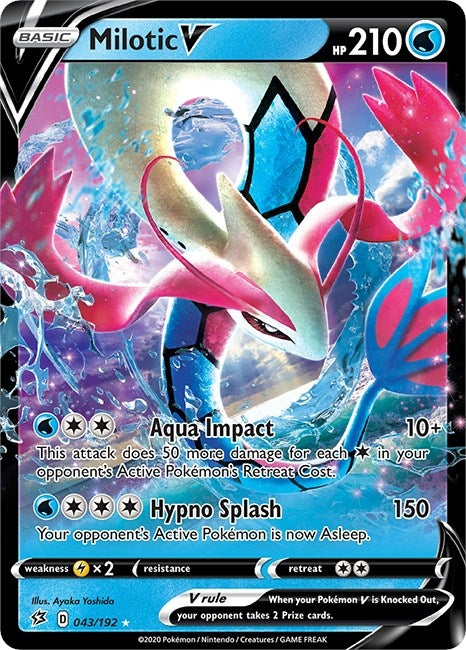 Image for Milotic V (043/192) (SWSH02: Rebel Clash) (SWSH02) - Pokemon