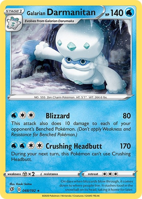 Image for Galarian Darmanitan (048/192) (SWSH02: Rebel Clash) (SWSH02) - Pokemon