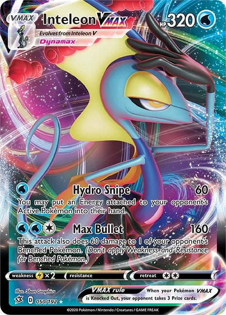 Image for Inteleon VMAX (050/192) (SWSH02: Rebel Clash) (SWSH02) - Pokemon