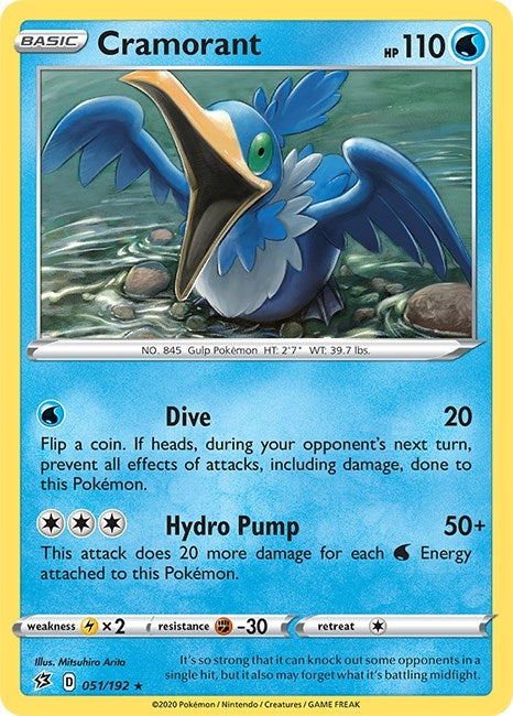 Image for Cramorant (051/192) (SWSH02: Rebel Clash) (SWSH02) - Pokemon