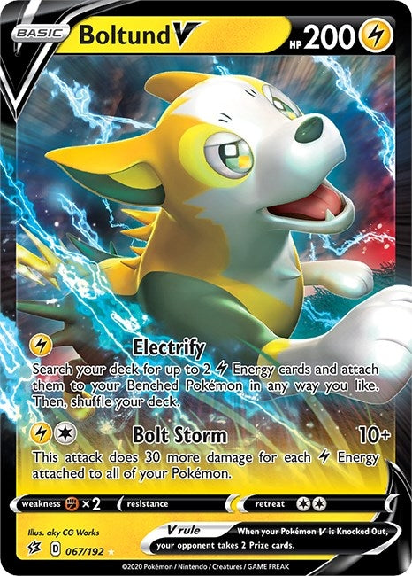 Image for Boltund V (067/192) (SWSH02: Rebel Clash) (SWSH02) - Pokemon