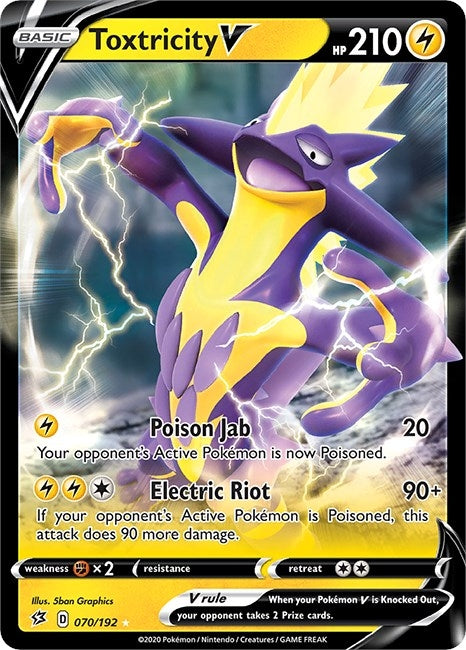 Image for Toxtricity V (070/192) (SWSH02: Rebel Clash) (SWSH02) - Pokemon