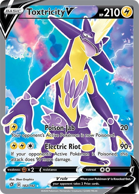 Image for Toxtricity V (Full Art) (182/192) (SWSH02: Rebel Clash) (SWSH02) - Pokemon