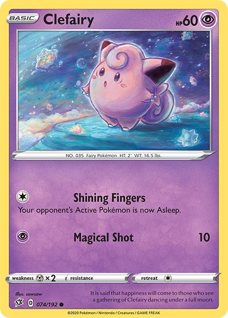 Image for Clefairy (074/192) (SWSH02: Rebel Clash) (SWSH02) - Pokemon