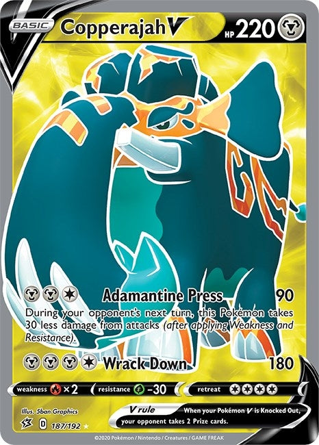 Image for Copperajah V (Full Art) (187/192) (SWSH02: Rebel Clash) (SWSH02) - Pokemon