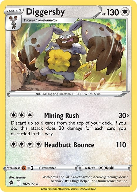 Image for Diggersby (147/192) (SWSH02: Rebel Clash) (SWSH02) - Pokemon