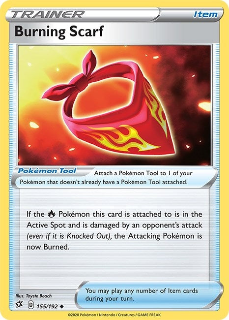 Image for Burning Scarf (155/192) (SWSH02: Rebel Clash) (SWSH02) - Pokemon