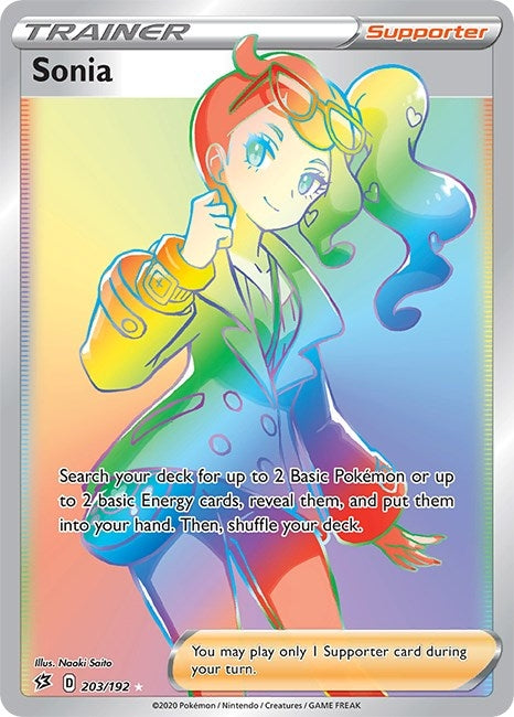 Image for Sonia (Secret) (203/192) (SWSH02: Rebel Clash) (SWSH02) - Pokemon