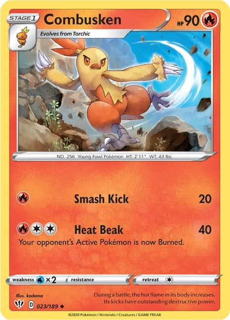 Image for Combusken (023/189) (SWSH03: Darkness Ablaze) (SWSH03) - Pokemon
