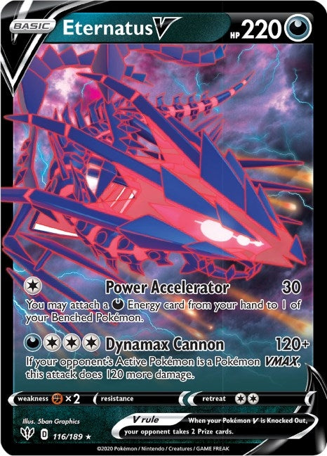 Image for Eternatus V (116/189) (SWSH03: Darkness Ablaze) (SWSH03) - Pokemon