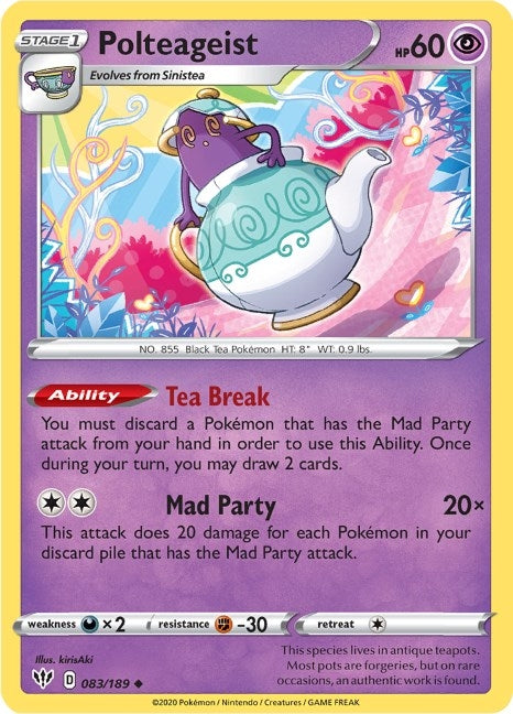 Image for Polteageist (083/189) (SWSH03: Darkness Ablaze) (SWSH03) - Pokemon