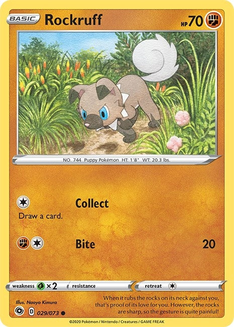 Image for Rockruff (29/73) (Champion's Path) (CHP) - Pokemon