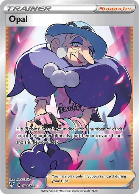 Image for Opal (Full Art) (184/185) (SWSH04: Vivid Voltage) (SWSH04) - Pokemon